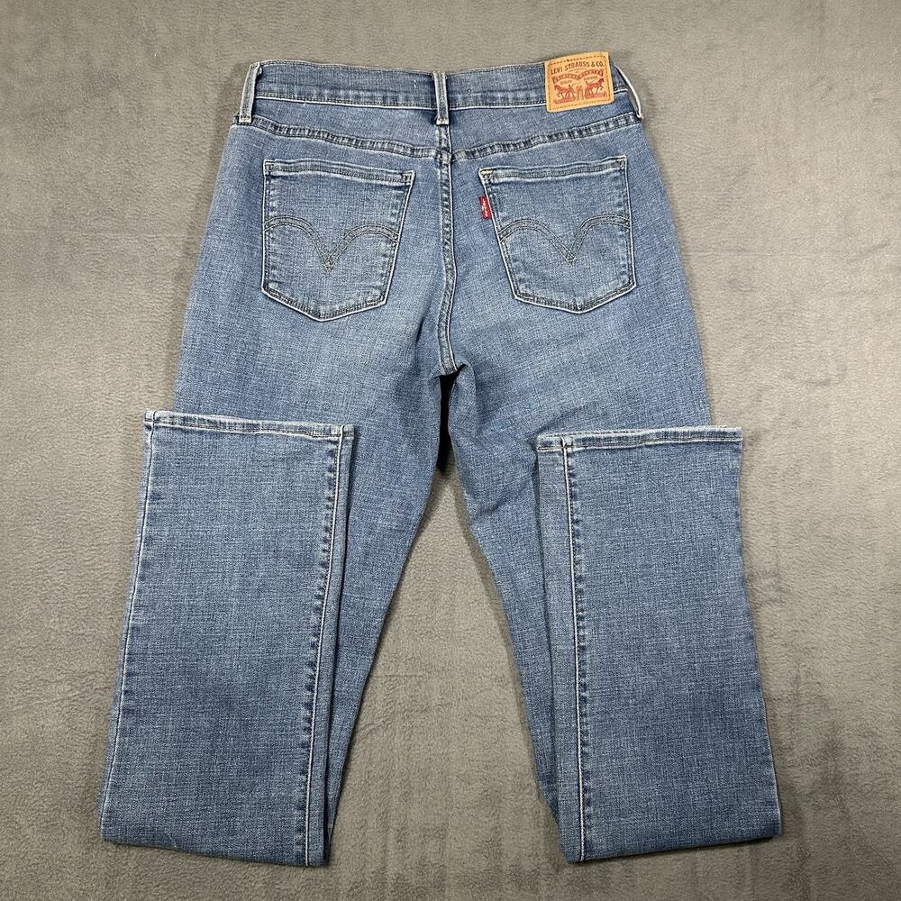 Levis 505 Straight Leg Jeans Women’s 4M W27 L32 Medium Wash Blue 15505-0147 - Picture 12 of 15